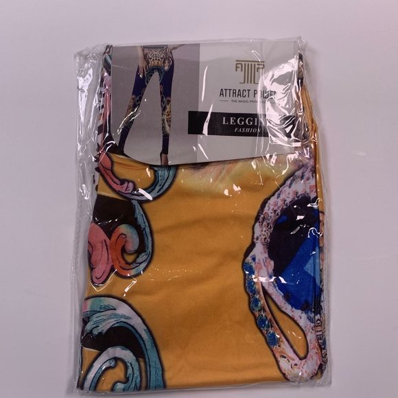 Women's Multi-Colored Leggings OS - Picture 3 of 4